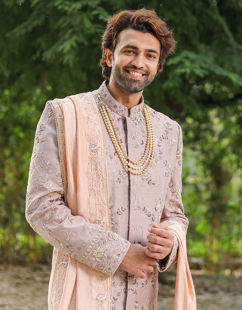 Three piece sherwani